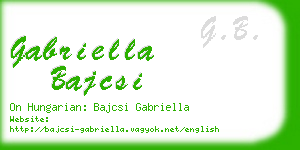 gabriella bajcsi business card